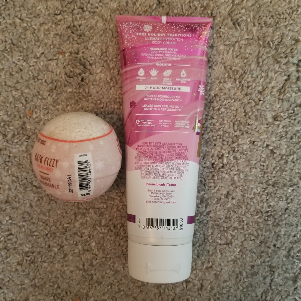 Bath & Body Works Body Cream and Bath Fizzy NWT